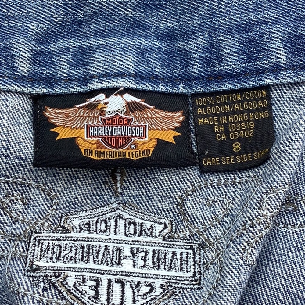 HARLEY DAVIDSON VINTAGE BOOT CUT JEANS - Picture 4 of 4